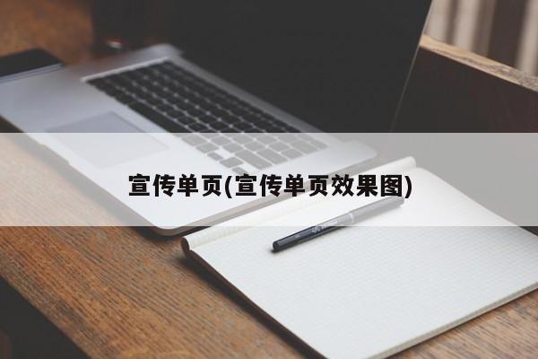 宣传单页(宣传单页效果图)